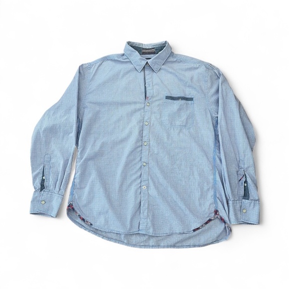 Robert Graham Men's Blue Checkered Shirt - Picture 1 of 9